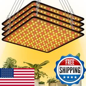 Liliful B0bwq8wsw8 4 Pcs Grow Lights Panel 200w Artificial Full Spectrum Lamps 225
