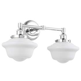 Linea Di Liara 706090672911 Lavagna Farmhouse Polished Chrome Bathroom Light Fixtures Over