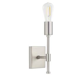 Linea Di Liara 856957007681 Berbella Brushed Nickel Wall Sconce Light Fixture Modern Lighting