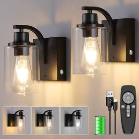 Dcbd-hss-1225 Linkenail Battery Operated Wall Sconce Set Of Two Usb Rechargeable Wireless Lights