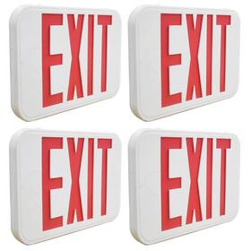 Lit-path B07p18dhyc Lit-path Led Exit Sign Emergency Light Double Face And Back Up Batteries- Us