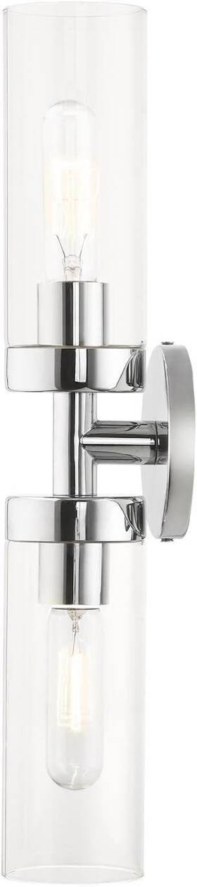 16172-05 Livex Lighting - Two Light Vanity Sconce In Polished Chrome Finish