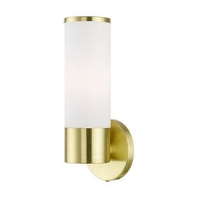 16561-12 Livex Lighting Lindale 1light Ada Single Sconce Satin Brass 4.25x11.25