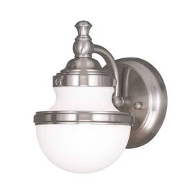 5711-91 Livex Lighting Oldwick 1-light Bath Light/wall Sconce Brushed Nickel
