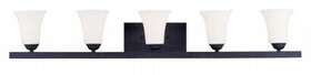 6485-04 Livex 5 Light Bath In Black