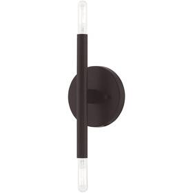 Livex 847284060500 Lighting 2 Lt Bronze Ada Wall Sconce