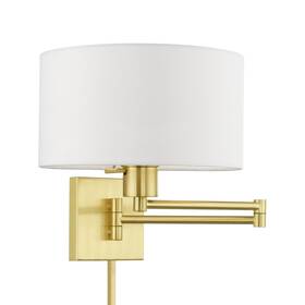 40036-12 Livex 847284083141 Lighting Swing Arm Wall Lamps 1 Light Lamp Brass