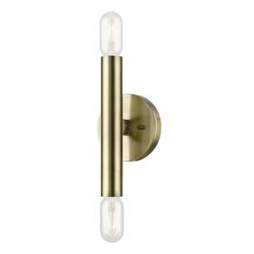 51132-01 Livex 847284085985 Lighting Copenhagen Ada Sconce Antique Brass