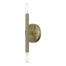 51172-01 Livex 847284086012 Lighting Copenhagen Ada Sconce Antique Brass