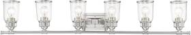 10516-91 Livex Lighting Lawrenceville Bathroom Vanity Light Brushed Nickel 47.5 Inch