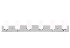 16376-91 Livex Lighting West Lake 6 Light Brushed Nickel Bath Vanity New