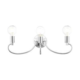 16583-05 Livex Lighting - Bari 3 Light Bath Vanity In New Traditional Style 22 Inches