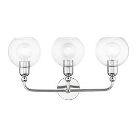 Style-12.5 Livex Lighting 16973-05 Downtown - 3 Light Sphere Bath Vanity In Industrial Inches Tall And