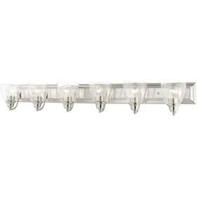 17076-91 Livex Lighting Birmingham Bathroom Vanity Light Brushed Nickel