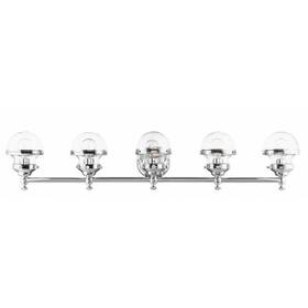 17415-05 Livex Lighting 5 Light Polished Chrome Bath Vanity