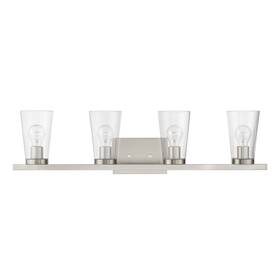 17624-91 Livex Lighting Cityview - 4 Light Large Bath Vanity In Contemporary Style-8 Inches Tall And 32