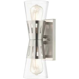 18172-91 Livex Lighting Bennington Wall Sconce Brushed Nickel