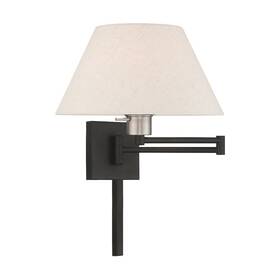 40038-04 Livex Lighting - 1 Light Swing Arm Wall Sconce-black Finish 40038-04 Livex Lighting - 1 Light Swing Arm Wall Sconce-black Finish
