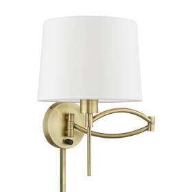 40044-01 Livex Lighting 40044 Allison 15 Inch Tall Commercial Wall Sconce - Brass