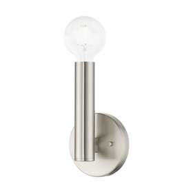 51131-91 Livex Lighting 51131 Copenhagen 9 Inch Tall Wall Sconce - Nickel