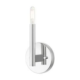 51171-05 Livex Lighting 51171 Copenhagen 8 Inch Tall Wall Sconce - Chrome