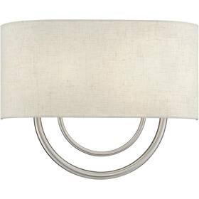 60273-91 Livex Lighting Stratton Wall Sconce Brushed Nickel