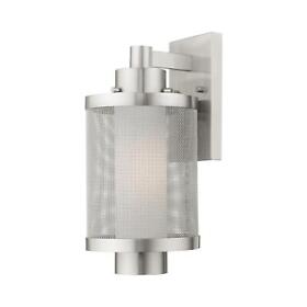 Livex Lighting Brushed Nickel Outdoor Wall Lantern 20682-91