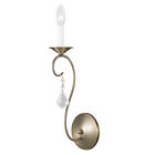 6421-01 Livex Sconce Wall Brass Antique Lighting