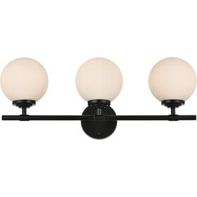 Ld7301w24blk Living District Ansley 3 Light 24 Inch Black Bath Sconce Wall
