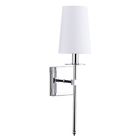 Ll-sc425-pc Linea Di Liara Torcia Wall Sconce Fixture With Fabric Shade