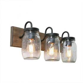 1005143296 Lnc Farmhouse Bathroom Vanity Light 3-light Black Powder Room Wall Sconce