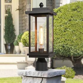 Lnc 615272592001 Modern Farmhouse 1-light Black Outdoor Post Lights Patio Lnc 615272592001 Modern Farmhouse 1-light Black Outdoor Post Lights Patio