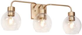 A04722a Lnc Fantasiyam 3-light Gold Vanity Light