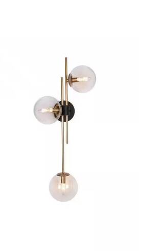 Fzmi2yhd13409b6 Lnc 30 Inch 3-light Black Gold Modern Vanity Light Classic Linear Wall Sconce
