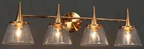 Lirqzeb75w478c Lnc Modern Classic Brass Bell Bathroom Vanity Lighting 29 Inch 4-light Powder