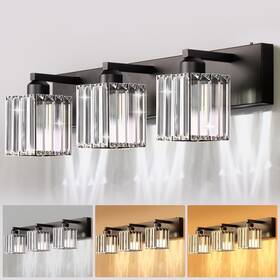 A-hh-jq01901cbl Lohas Led Modern Black Bathroom Vanity Light / Sconce 3 Colors 23.62 Inch