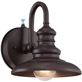 23usbd001br-fba Lonedruid Dusk To Dawn Sensor Outdoor Gooseneck Barn Light Fixtures Brown Ext