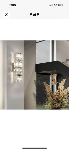 604-230067ch-us490 Losneolaz Crystal Wall Sconces Indoor Modern Lighting Fixtures Chr