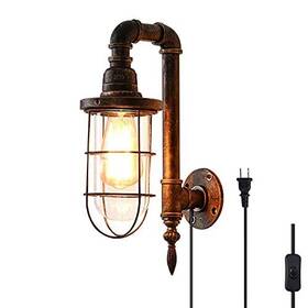 Lovefindahome 788860184589 Industrial Plug In Wall Light E26 Base Edison Wire Retro Style Lovefindahome 788860184589 Industrial Plug In Wall Light E26 Base Edison Wire Retro Style