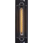Ls-w127 Light Society Caged Wall Sconce Matte Black Vintage 641061723356
