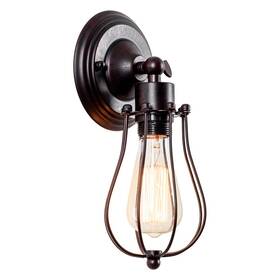 Luling 673169491066 Industrial Wall Sconce Vintage Lighting Adjustable Lamp Rustic Wire Metal Cag