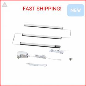 Lumiland 31134m-304-tg-cw-24v-s3 3 Pcs 12-inch Led Under Cabinet Lighting Plug-in With Hand Wave Dimmab