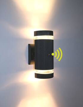Amd13168w Luminturs Modern Outdoor Wall Light Dusk To Dawn Sensor Exterior Fixture Mou