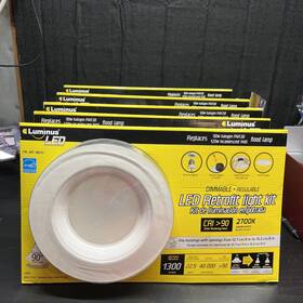 868151 Luminus 5 Led Dimmable Retrofit Light Kits 1300 Lumen Warm White Flood Lights