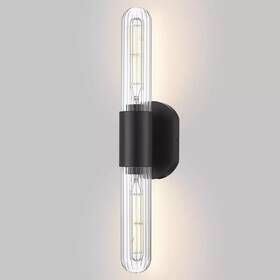 7j19b-bk Luminzone Bathroom Wall Sconces 2-light Modern Light Fixtures Black Vanity