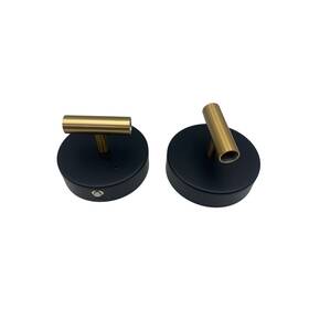 Wl-7105-24-2p-bg-us Lumiquesce 24 Inch Battery Operated Wall Sconce Set Of 2 Dimmable Led With Remote Control