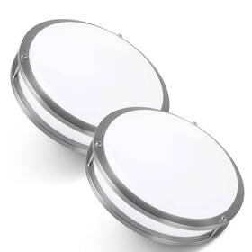Gsd-gs-drcl12-184002ssi Lunabode Led Flush Mount Ceiling Light Double Ring Lights Fixture 20w 95w Eq