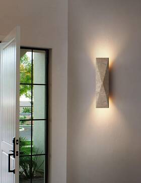 Lvlvlech Bd10011 15.75in Natural Marble Wall Sconce Nordic Style Stone Vanity L