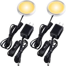 013-02-ww Lvyinyin Single Led Puck Light For Under Obove Cabinet Counter Bar Shelf Back Lighting