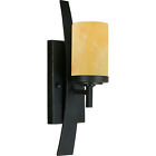 Ky8701ib Marble Shade Wall Kyle 1-light Butterscotch 16- Quoizel Sconce